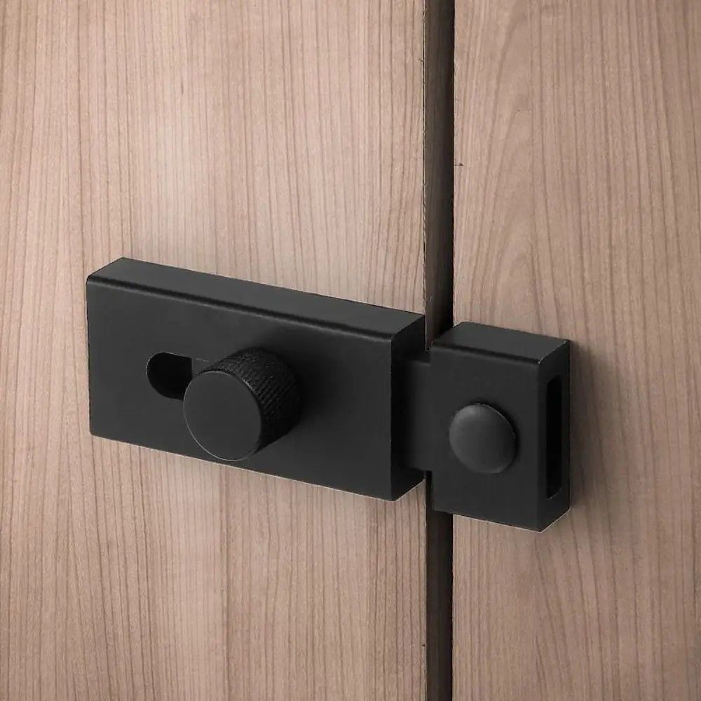 SecureSlide Anti Theft Sliding Door Latch Bolt Lock 4inches black