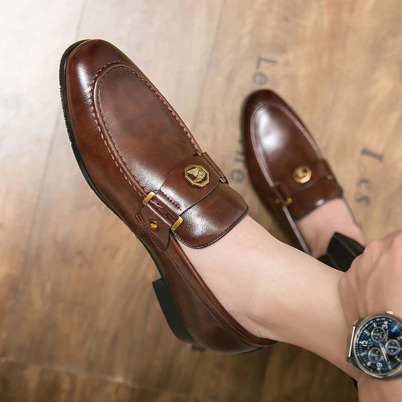 Luxus männer Braun Kleid Schuhe 2025, Marke Oxford Schuhe Mann Sozialen Casual Business Schuhe Männer Hochzeit Leder Schuh Zapatillas männlichen