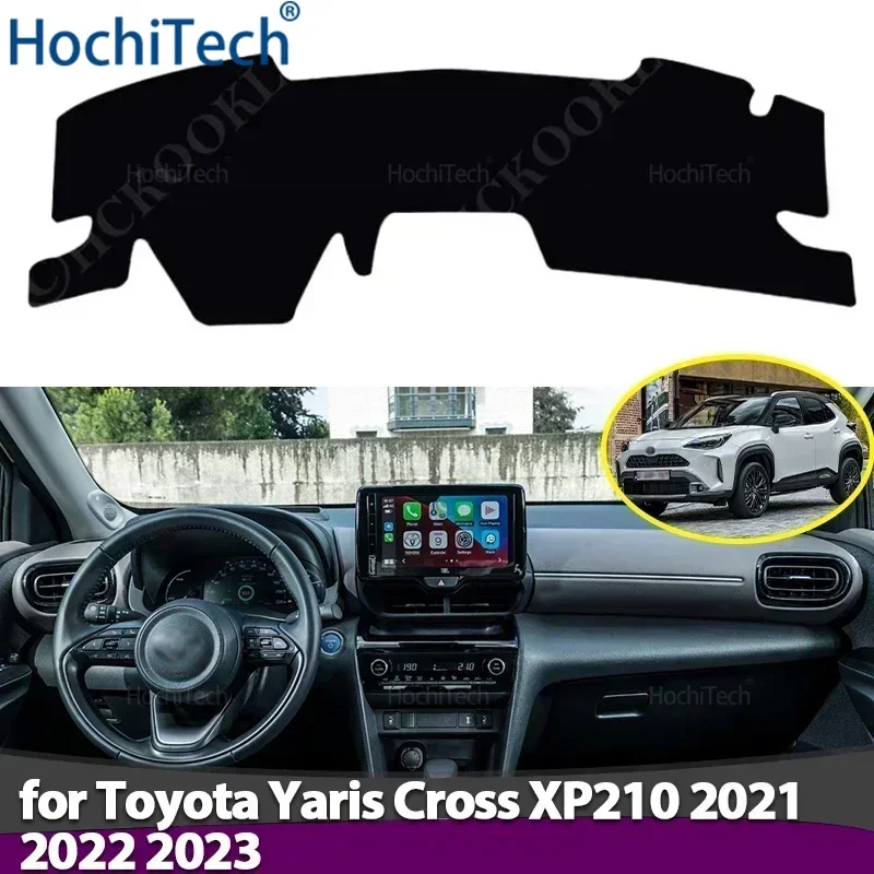Copertura del cruscotto dell'auto Evitare la luce Pad Cruscotto Zerbino Caso Tappeti per Toyota Yaris Cross XP210 2021 2022 2023