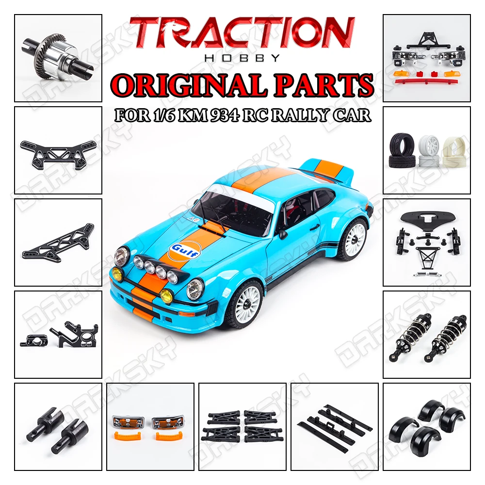 TRACTION HOBBY KM 943 1/6 Elektro-RC-Modell Rallye Racing Originalteile