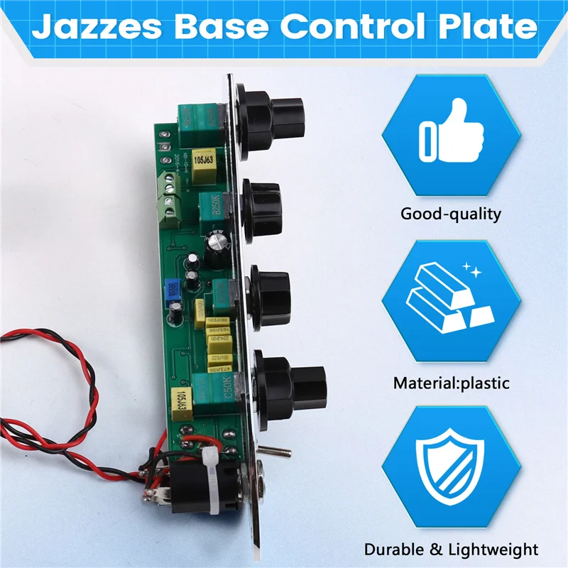 AT28-Guitar Bass Control Electric Guitar Control Plate Pre Wired Control Plate Supplies Wired Switch Instrument Image