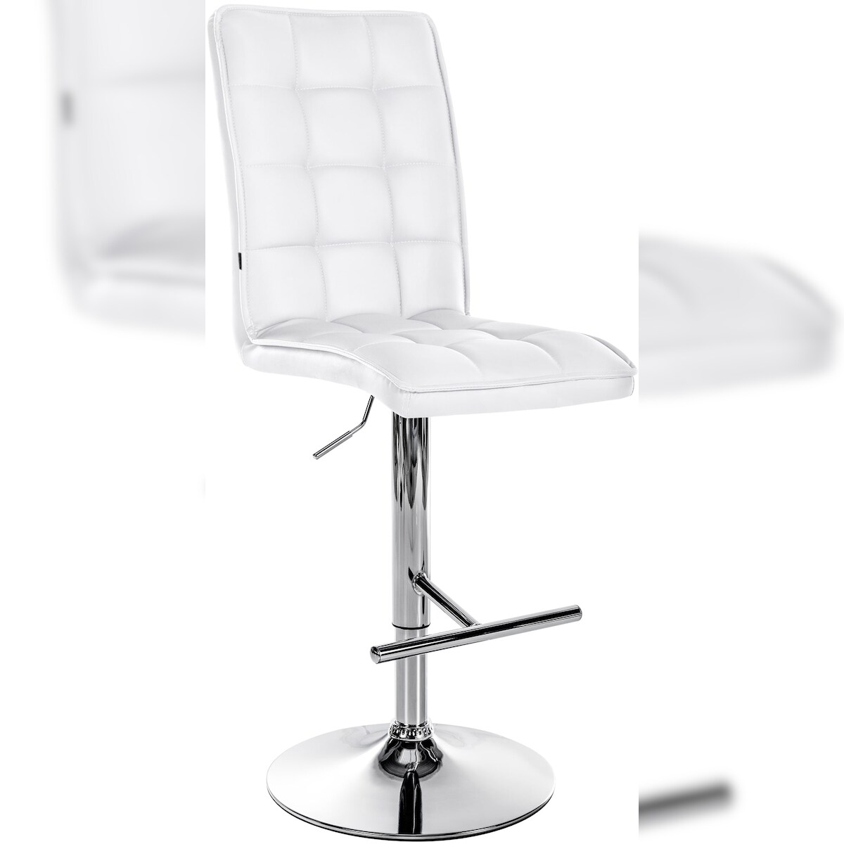 CLP Barhocker Peking Kunstleder weiß/chrom Image