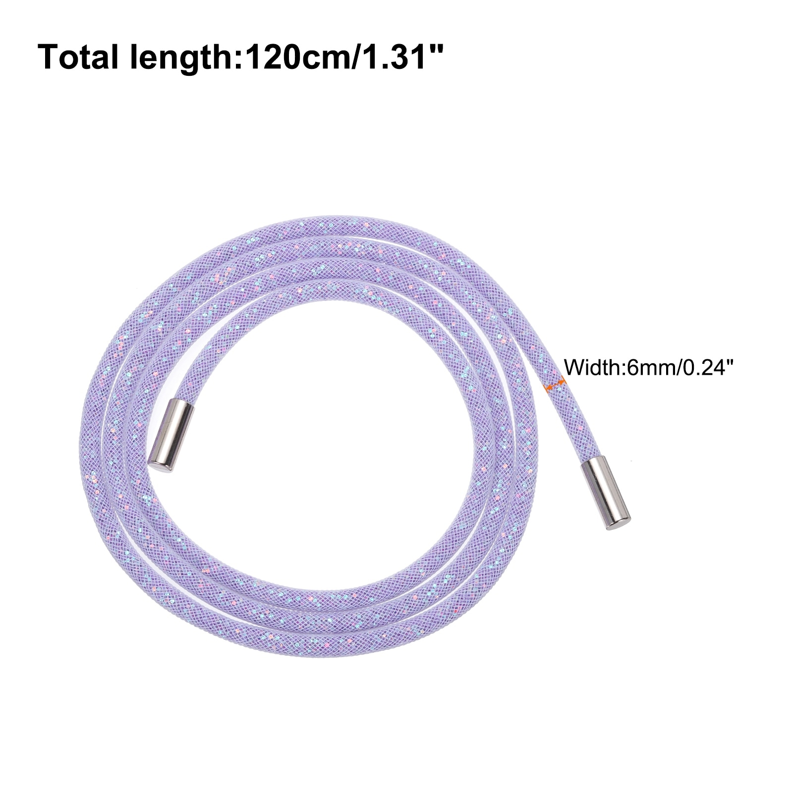 Rhinestone Tube Rope Bling Crystal Rhinestone String Rope for DIY Sweaters Sweatpants Decoration Mesh Sequins