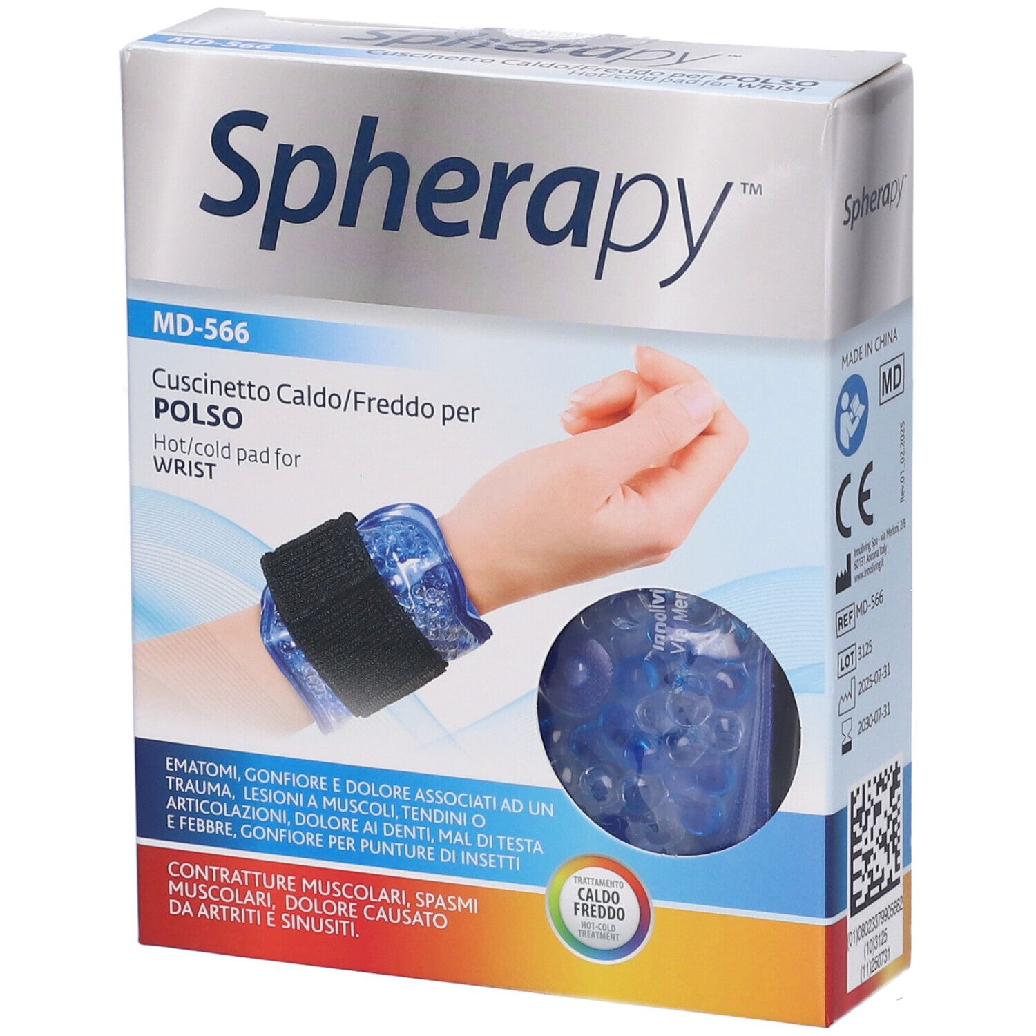 Spherapy Pad Caldo/Freddo per Polso 1 pz Pads