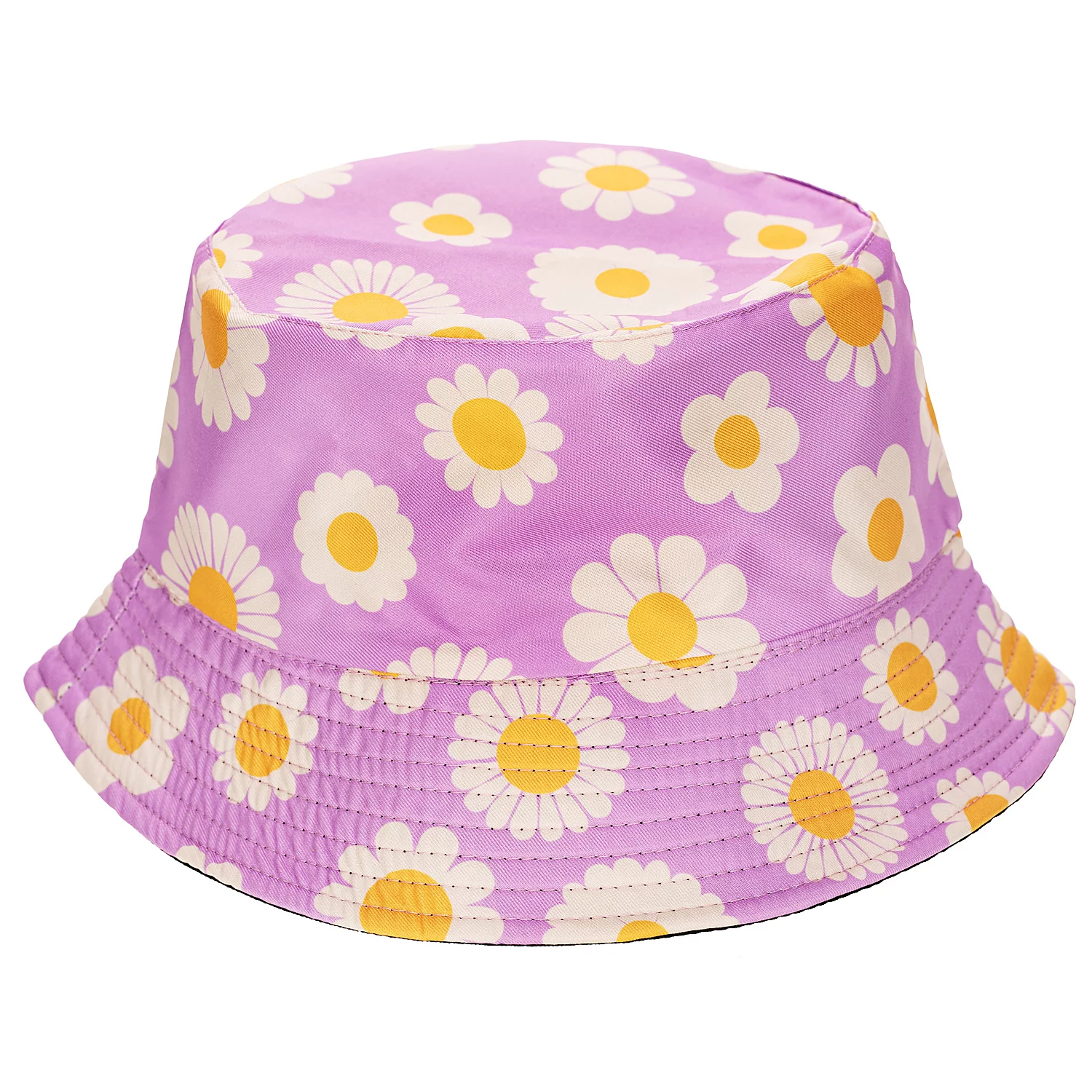 Chapeau bob "fleurs", violet