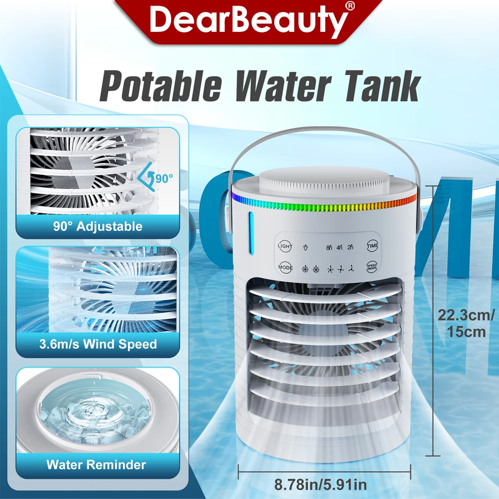 Climatiseur Portable USB, ventilateur de climatisation, Mini refroidisseur d