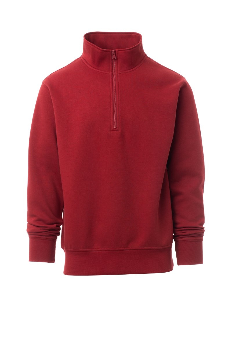 PAYPER Sweatshirt CANADA Herren Sweatjacke Reißverschluss 2 Taschen 70% Baumwolle bordeaux XL Image