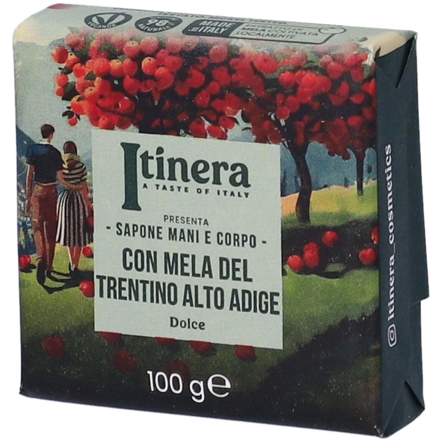 Itinera Sapone Mani e Corpo con Mela del Trentino Alto Adige Dolce 100