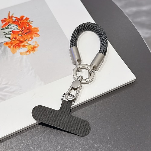 neue modische Handytasche mit Clip, robustes und langlebiges Armband Kamerakabel mit Diebstahlsicherung, Unisex-Handgelenkschlaufe, kurze Handykette, neues modisches drehbares einteiliges Image