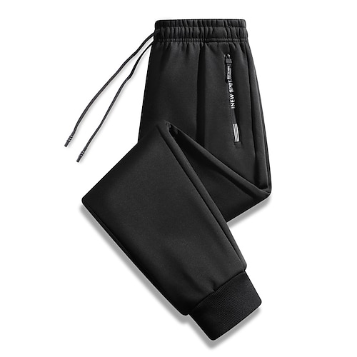 Herren Sport-Jogginghose Lässige Jogginghosen Cargohosen Mit Taschen Unterteile Fitnessstudio Athleisure Trainieren Herbst Winter Warm Fitnessstudio Wandern Training Normale Passform Sportbekleidung Image
