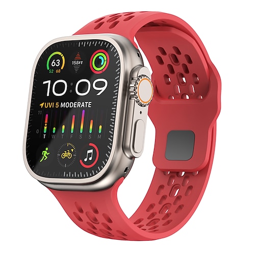 Sportarmband Solo-Loop Kompatibel mit Apple Watch Armband 38mm 40mm 41mm 42mm 44mm 45mm 49mm Sternenlicht Luxus Verstellbar Silikon Ersatzarmband für iwatch Ultra 3 2 Series 11 10 9 8 7 SE 6 5 4 3 2 1 Image