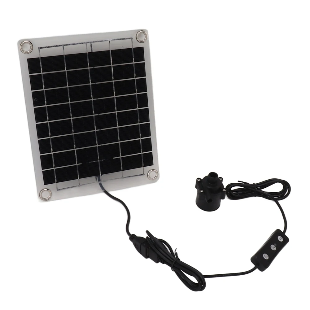 12V 10W Solar Wasserpumpe Gartendekoration Mini Wasserpumpe Bewässerungssystem Solarpanel Pumpe mit Einstellschalter Kits für Pool Image