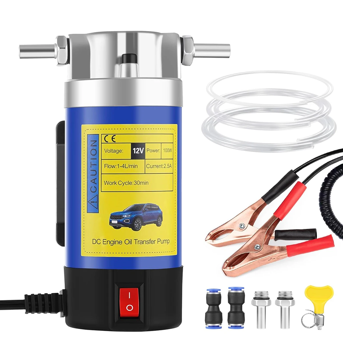 12V Elektrische Scavenge Saug Transfer Ändern Pumpe Öl Transfer Pumpe 1-4L/min Motor Öl Diesel Extractor Pumpe für Auto Image