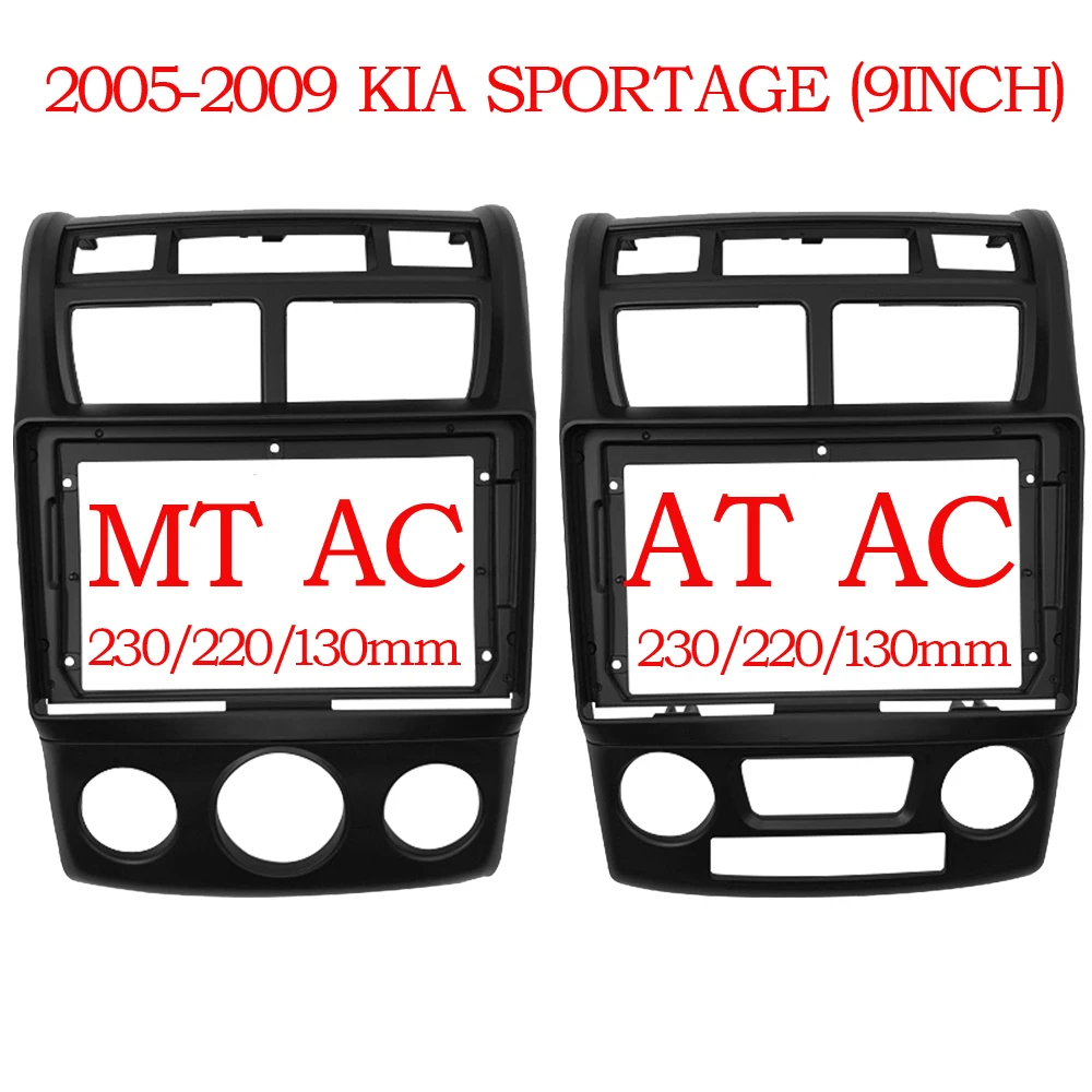 2 din 9 Zoll Autoradio Blende Rahmen Dash Kit für Kia Sportage 2013-2017 Android Player Adapter Abdeckung Stereo Panel Lünette GPS
