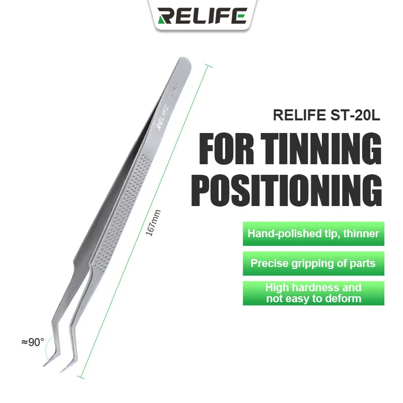 RELIFE ST-20L Chip Verzinnung Positionierung Pinzette Für PCB Board Integrierte Schaltung Pins Kleine Geräte Zubehör Reparatur Pinzette Image