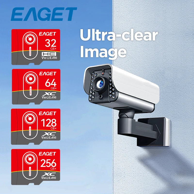 Eaget TFIP-Speicherkarte 256 GB 128 GB 64 GB 32 GB TF-SD-Karte UHS-1 Flash-Kartenspeicher 64 GB 32 GB SD-Karte Image