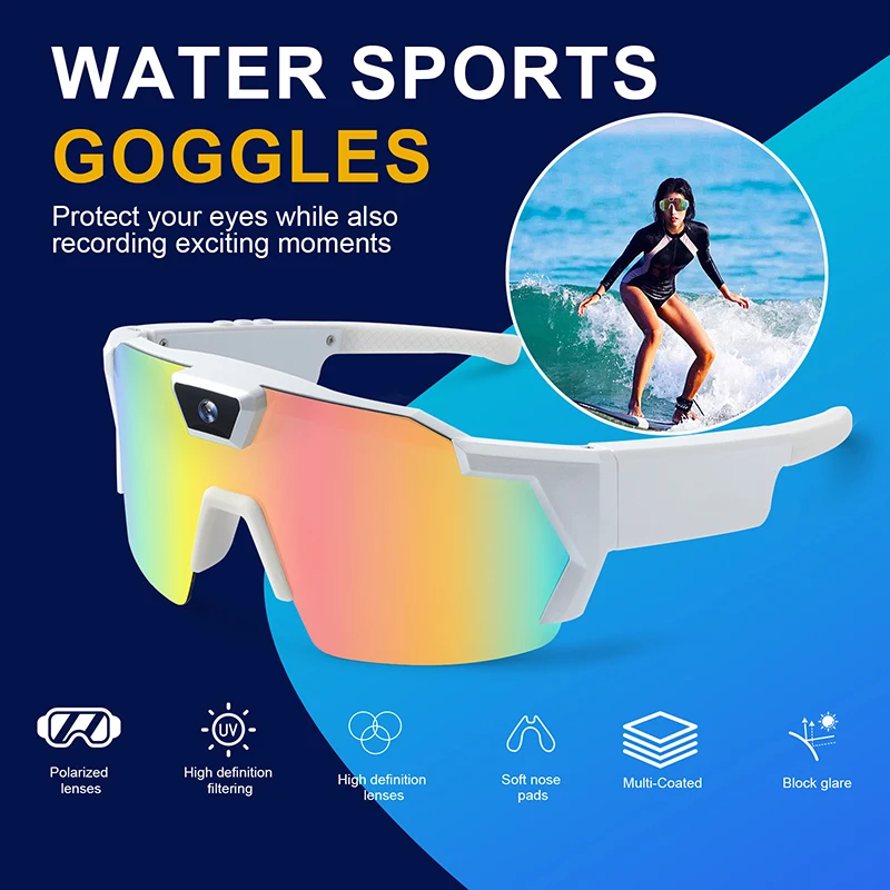 1080P HD Video Recorder WIFI APP Outdoor Sport DV Kamera Smart Brille Weitwinkel 170 ° Kamera Sportkamera Reiten Skifahren Image