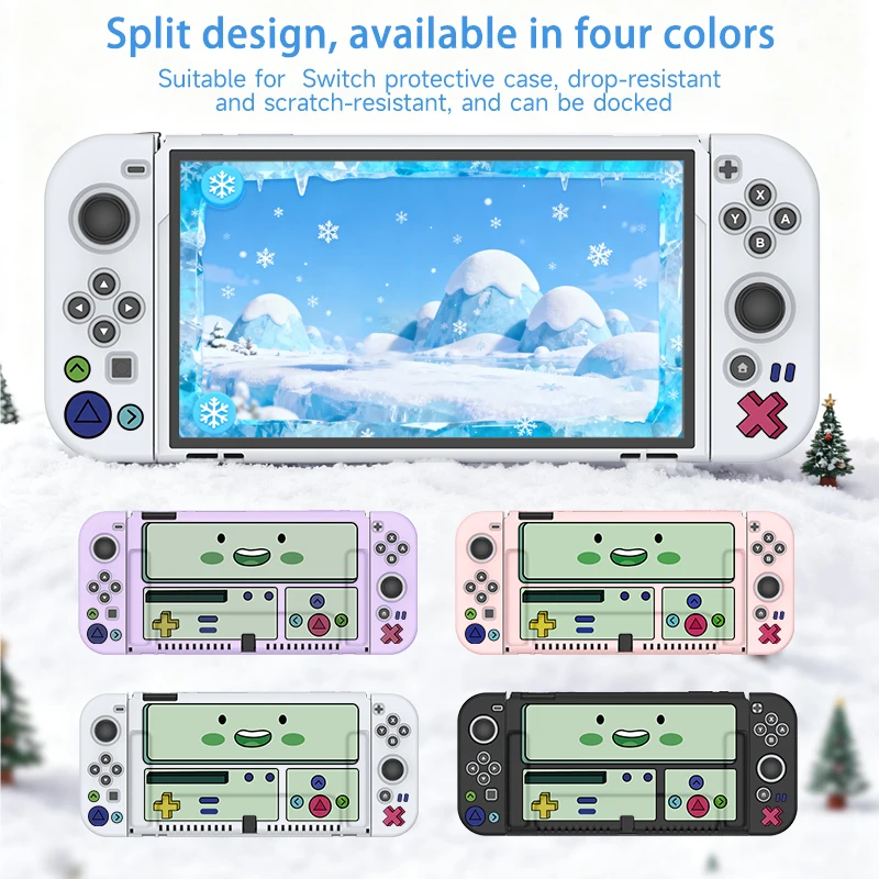 Geeignet für Switch NS/OLED spezielle Softshell-Schutzhülle, Weihnachtsthema, stoß- und sturzsicher, stilvolle Schale Image