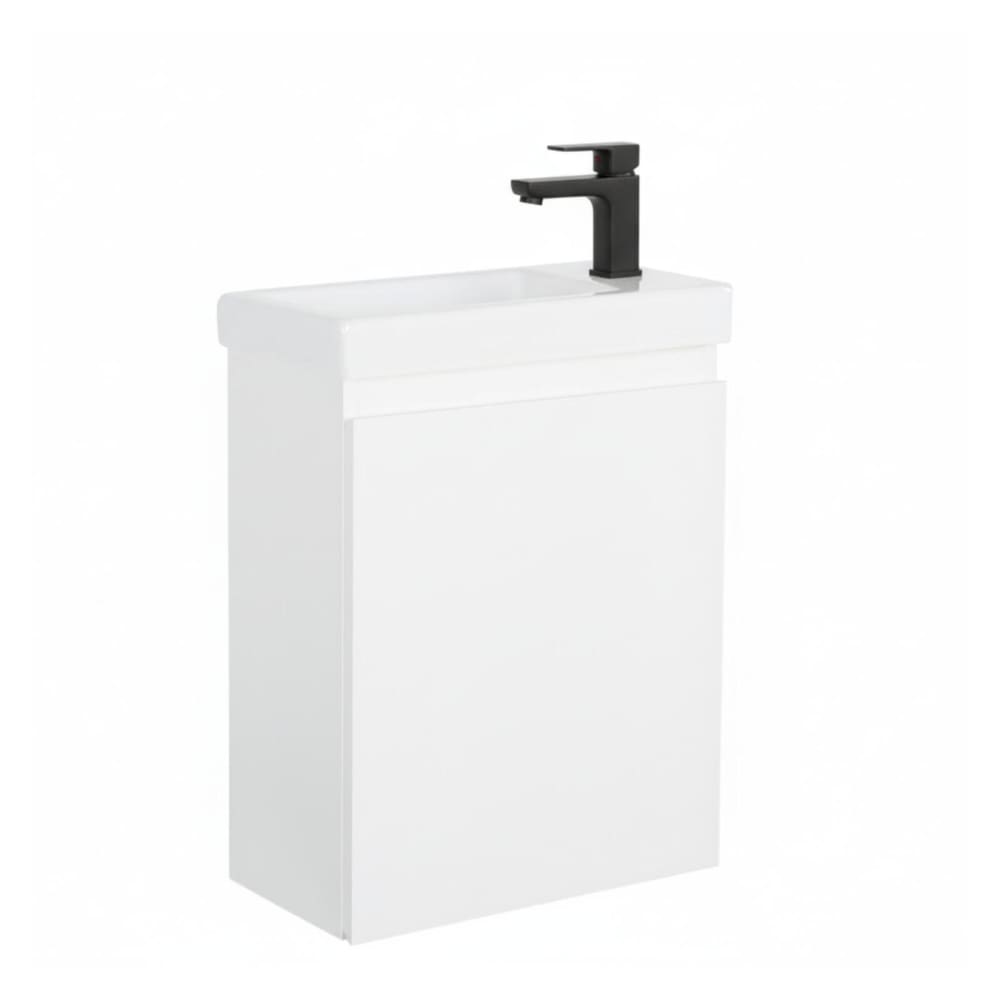 Meuble lave-mains + robinet noir