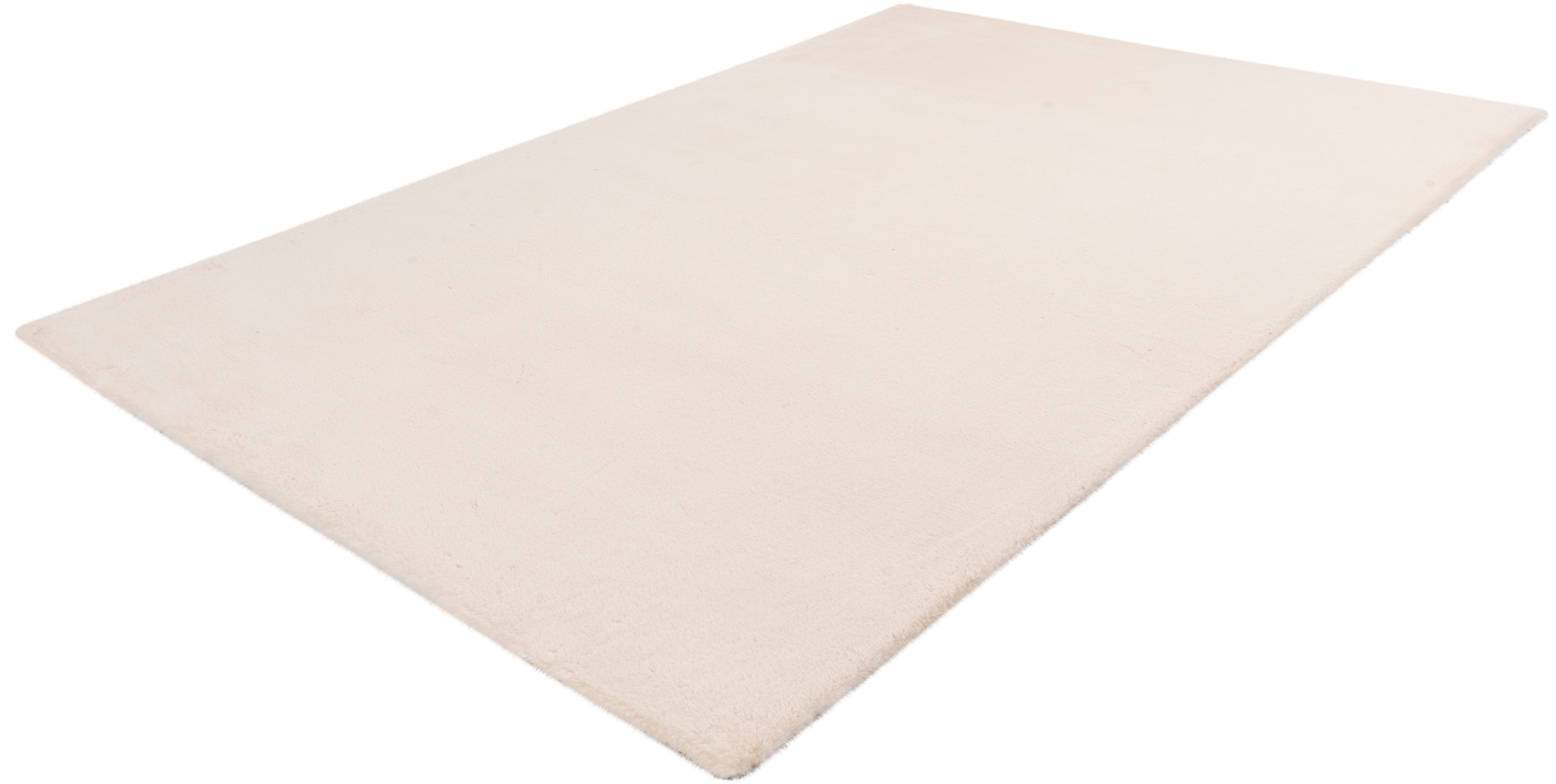 Fellteppich OBSESSION "My Cha Cha 535", beige (cream), B:60cm H:18mm L:110cm, Kunstfaser, Teppiche, Fellteppich, Kunstfell, Uni Farben, besonders weich - ein echter Kuschelteppich