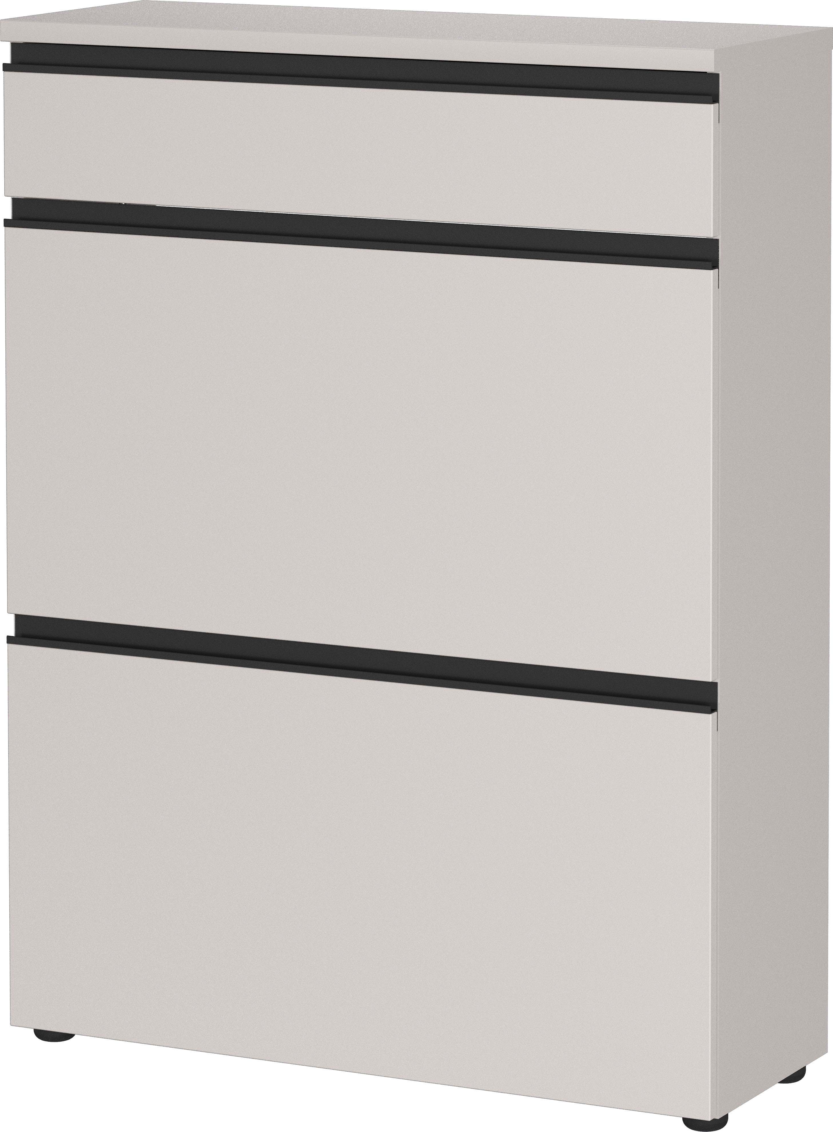 Schuhschrank GERMANIA "GW-Baldone", kaschmir, B:80cm H:107cm T:29cm, Holzwerkstoff, Schränke, Schuhschrank, Platz für bis zu 12 Paar Schuhe Image