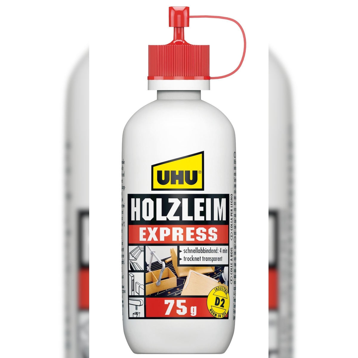 UHU Holzleim Express D2 lösungsmittelfrei Flasche 75g Image