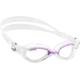 Cressi Flash - Premium Erwachsene Schwimmbrille Antibeschlag und 100% UV Schutz, Transparent/Lilac - Transparent Linsen, One Size