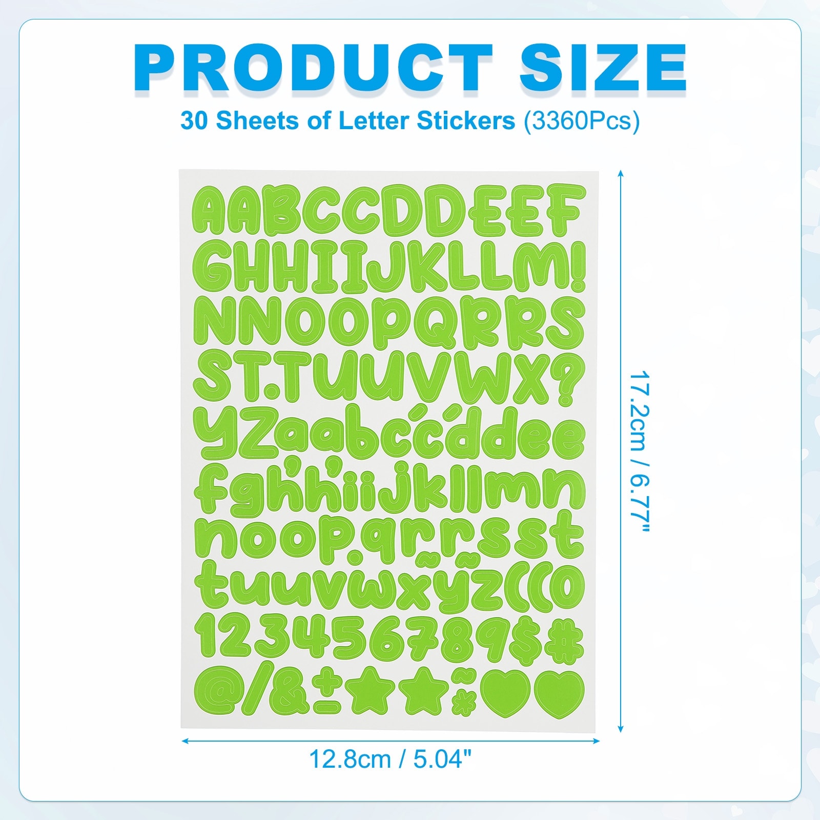 Letter Stickers, Small Vinyl Letter Number Stickers for Mailbox Poster Board Scrapbooking Bottle Classroom Decor