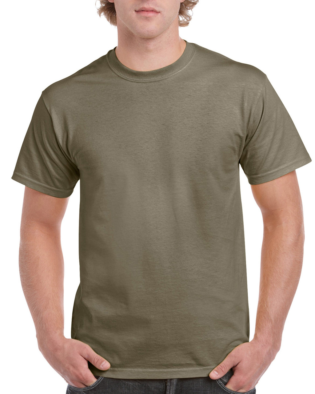 Gildan G200B Youth Ultra Cotton T Shirt in Prairie Dust size Large 2000B, G2000B
