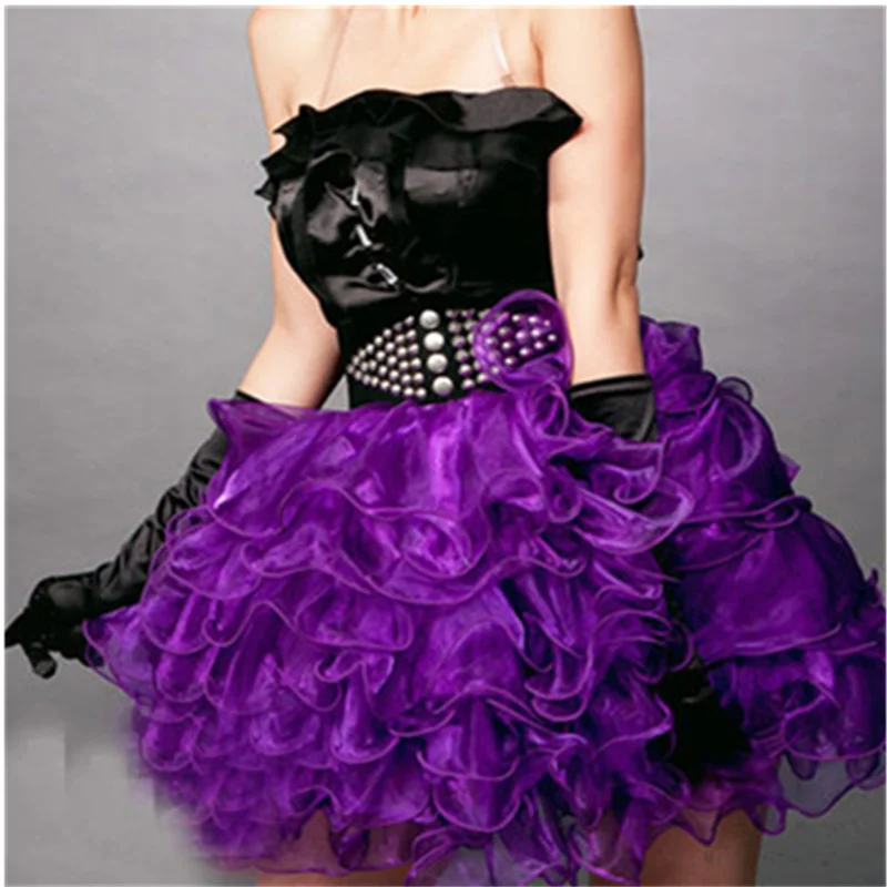 6 farben Extra Flauschigen Teenager Mädchen Erwachsene Frauen Pettiskirt Plissee Tutu Rock Candy Farbe Party Dance Blase Rock Weihnachten Geschenke