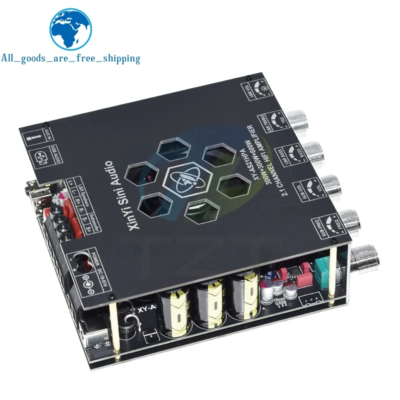XY-AS21HPA Bluetooth High-Power Digital Verstärker Bord 2,1 Kanal Subwoofer 300 W * 2 + 600 W Dual TPA3255 Amplificador Image