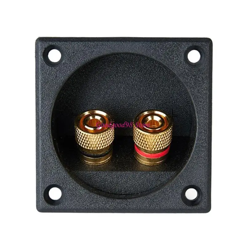 Hohe Leitfähigkeit Zwei Bindungspostlautsprecher -Terminals Box Schwarz für Subwoofer W8EC Image