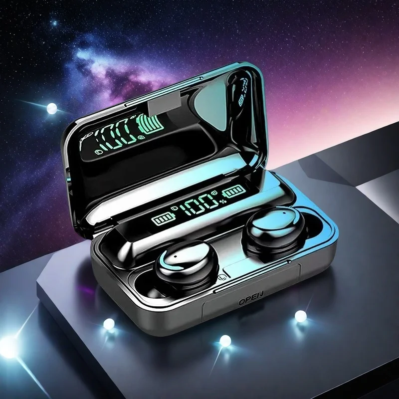 F9 Drahtlose Kopfhörer Bluetooth Stereo Kopfhörer Sport Wasserdichte Noise Reduction Drahtlose Ohrhörer Mit Mikrofon Für Lenovo Xiaomi Image