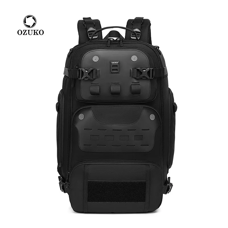 Ozuko 20 zoll Männer Rucksack Outdoor Travel Pack Männlichen Gepäck Multifunktionale Rucksack Große Wasserdichte 15,6 Laptop Männer Tasche Mochila