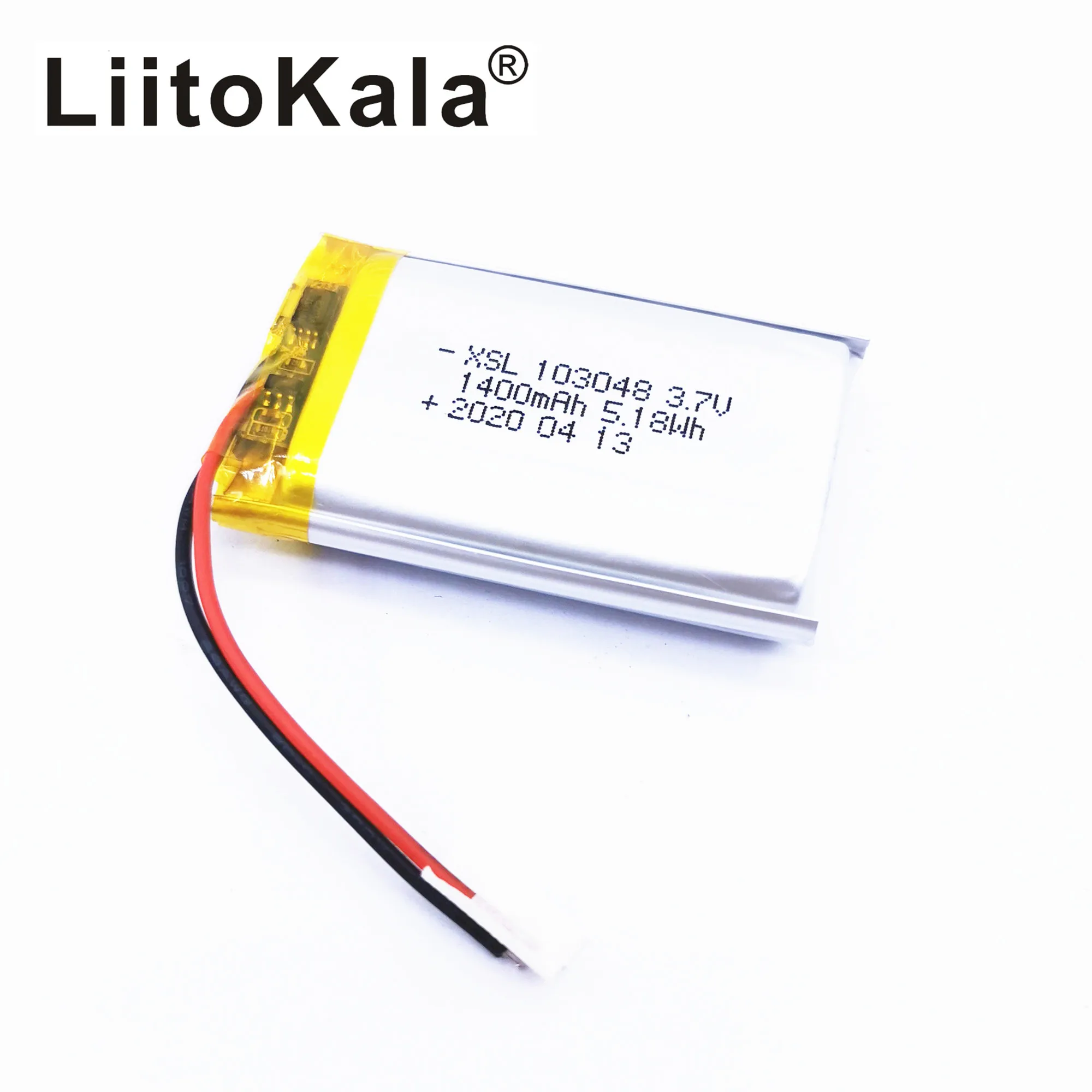 XSL 3,7 V 103048 1400mAh Lithium Li-polymer Batterie Ersatz Batterie DIY Batterie Für MP3 MP4 DVD lautsprecher Kamera Image