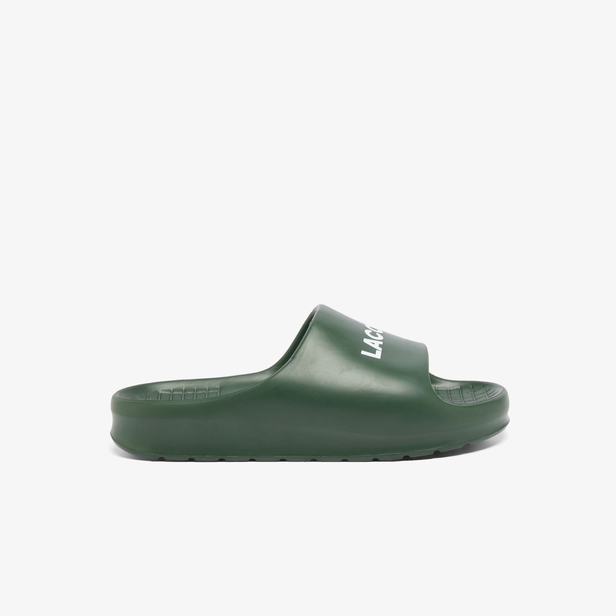 Lacoste Mens Serve Slide 1.0 Sliders in Green - Size UK 7 | Lacoste Sale | Discount Designer Brands