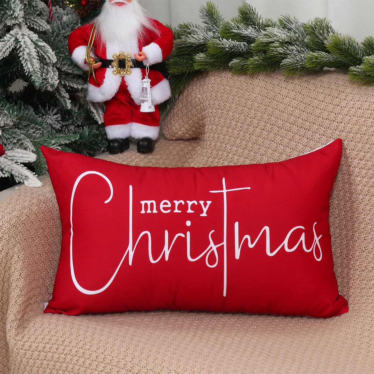 Christmas Santa Claus Pillow Covers, Christmas Party Decoration Gift Navidad Natal New Year Gift style 1