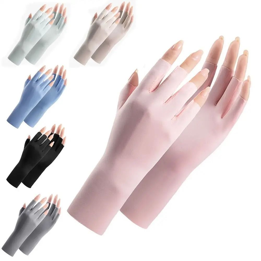 UV Protection Gloves For Nail Art Gel Lamp Use And Hand Protection purple