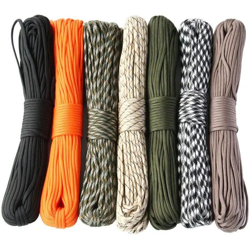 Paracord 9 Core Tactical Survival Rope 4mm For DIY And Outdoor Use 15m camo Green