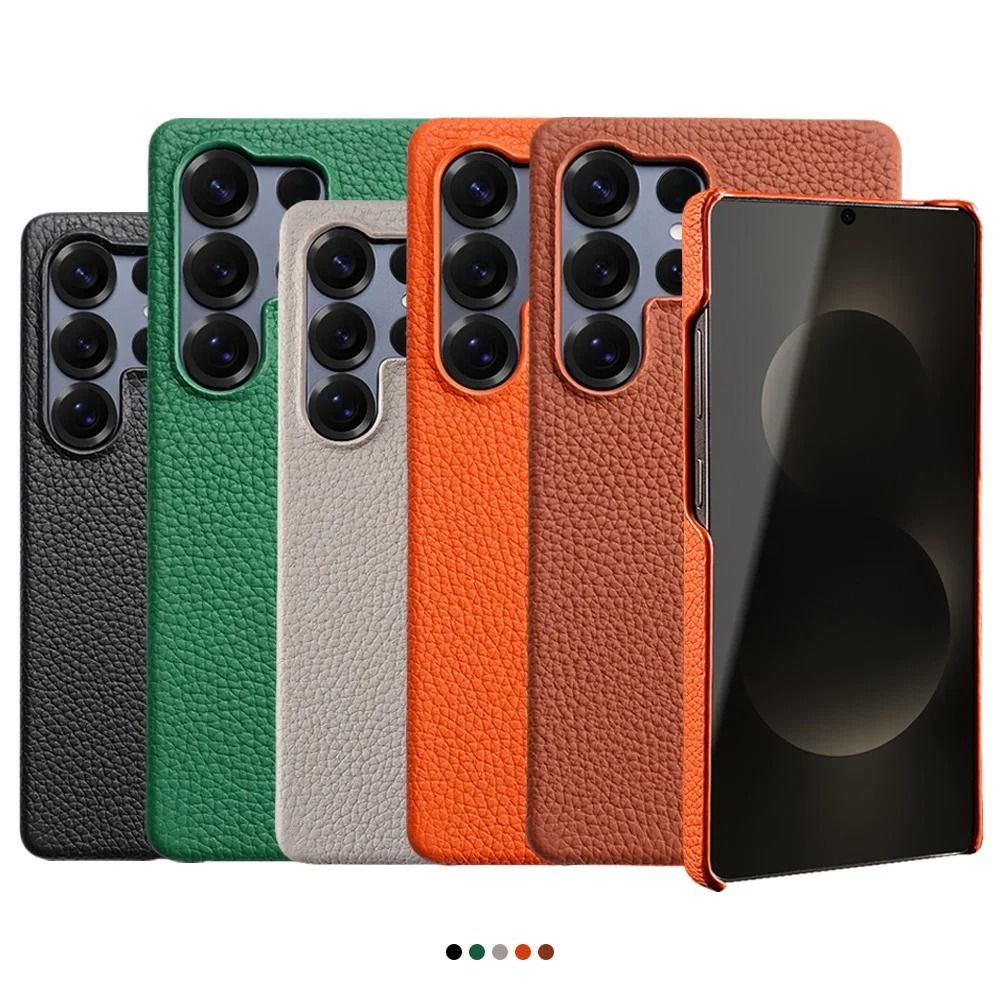 Magnetic Leather Phone Case For Samsung Galaxy green galaxy S25 Ultra