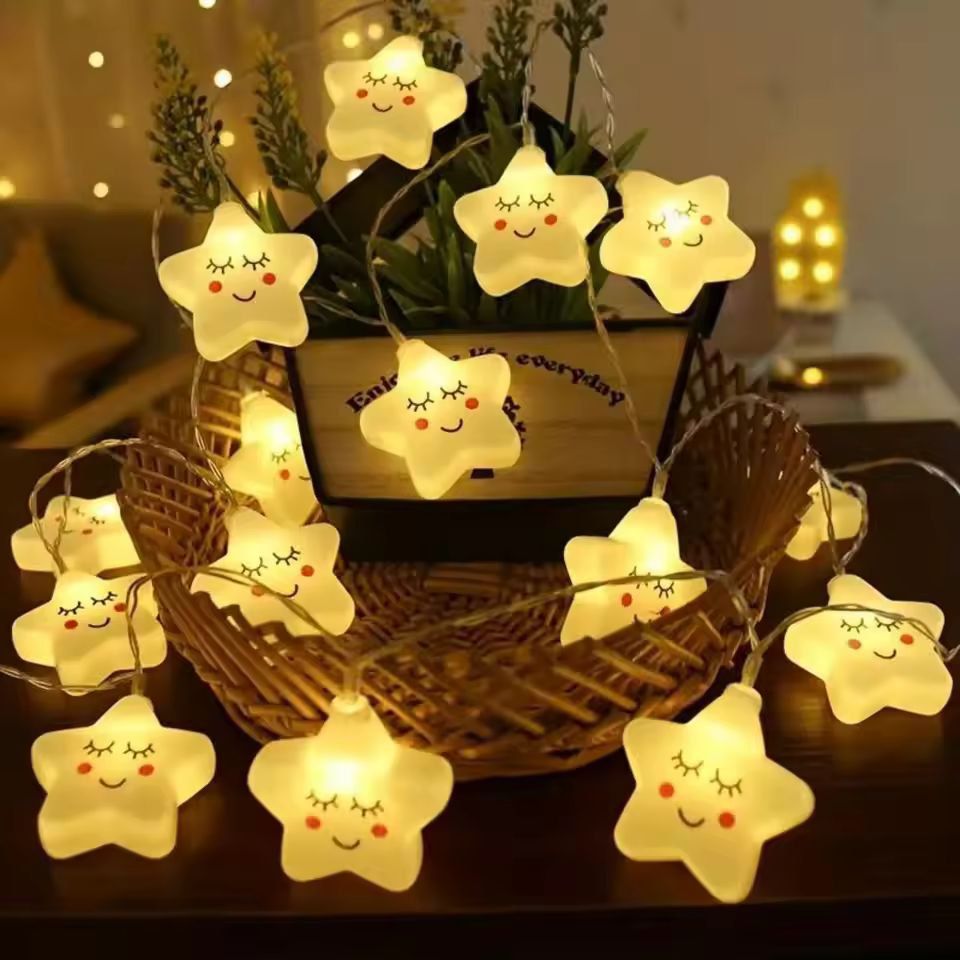 CozyStar Battery Powered Star LED String Lights stars 1.5 10led