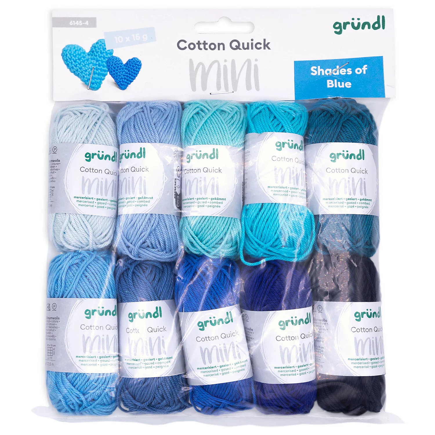 gründl Wolle Cotton Quick Mini Shades of Blue Image