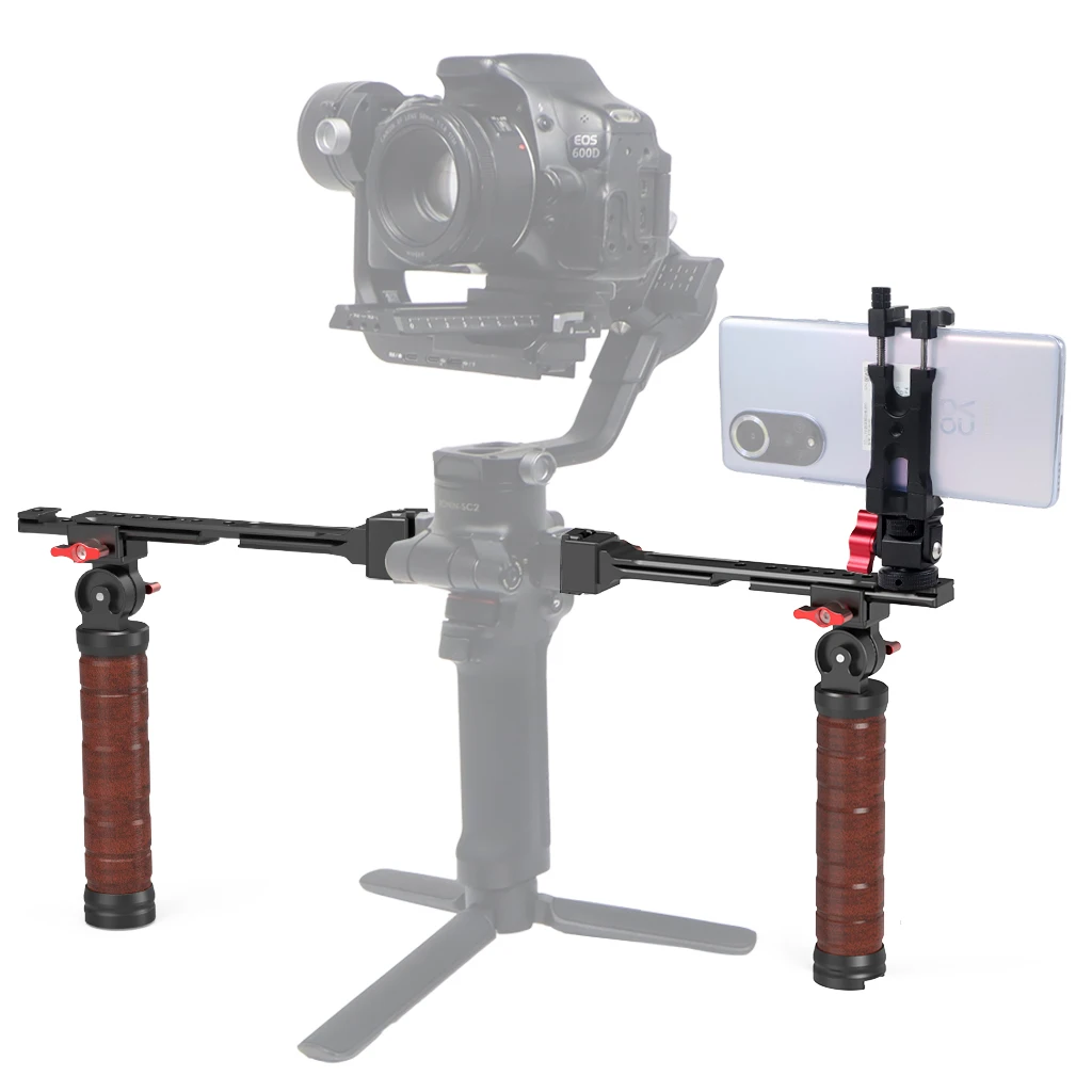 Schnellverschluss-Griff Sling Dual Handgriff für DJI Ronin RS2 RSC2 RS3 RS4 PRO Mini Handheld Gimbal Stabilizer Monitor Telefonhalterung Image