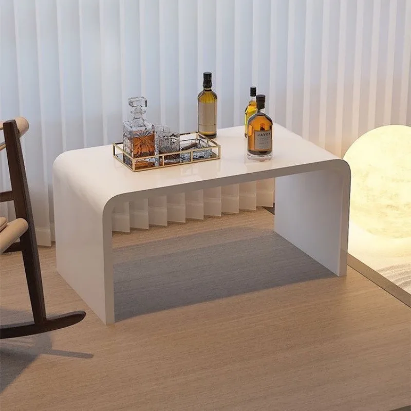 Transparenter Erker-Couchtisch, einfacher Tatami-niedriger Tisch, Schlafzimmer, Fensterbank, Bett, kleiner Tisch, Haushalt, Yako-Kamin Image