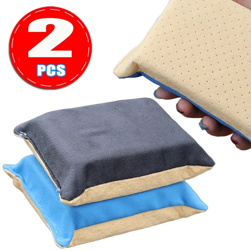 Auto-Reinigungsschwamm-Block, Mikrofaser, Vliesstoff, doppelseitig, Samt, Reinigung, Autos, Fenster, Spiegel, Fliesen, Defogger, Waschwartung