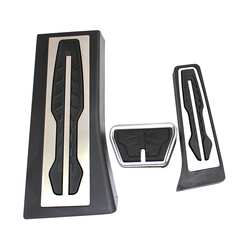 Bremse Accelerator Pedal Pad Für BMW X5 G05 X5M X7 G07 2019 2020 Accelerator Gas Kraftstoff Bremspedal Rest Pedal pads Matten Abdeckung 3 stücke Image