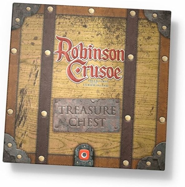 Pegasus POP00394 - Robinson Crusoe, Treasure Chest (EN), Brettspiel, Kartenspiel - Pegasus Spiele