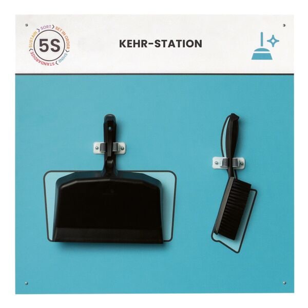 Paperflow Lean Management Board »Kehr-Station« 75/75 cm blau blau, 75x75 cm Image