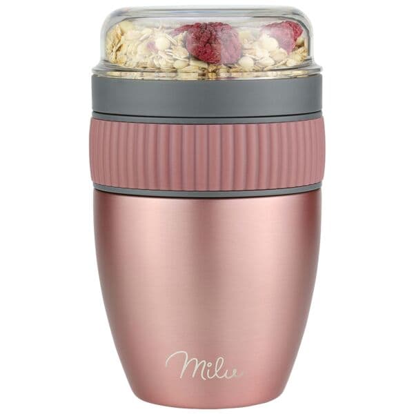 Milu Müsli-Becher-Set 3-tlg. rosa, 10x17.5x10 cm Image