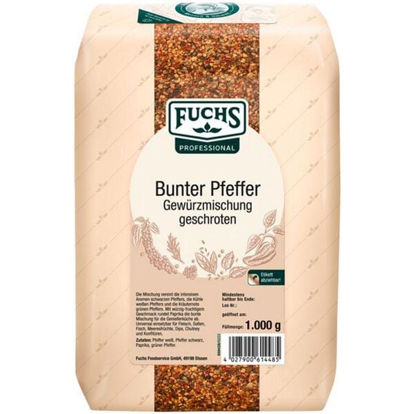 FUCHS Gewürz »Bunter Pfeffer Gewürzmischung gschrottet« 1 kg Image